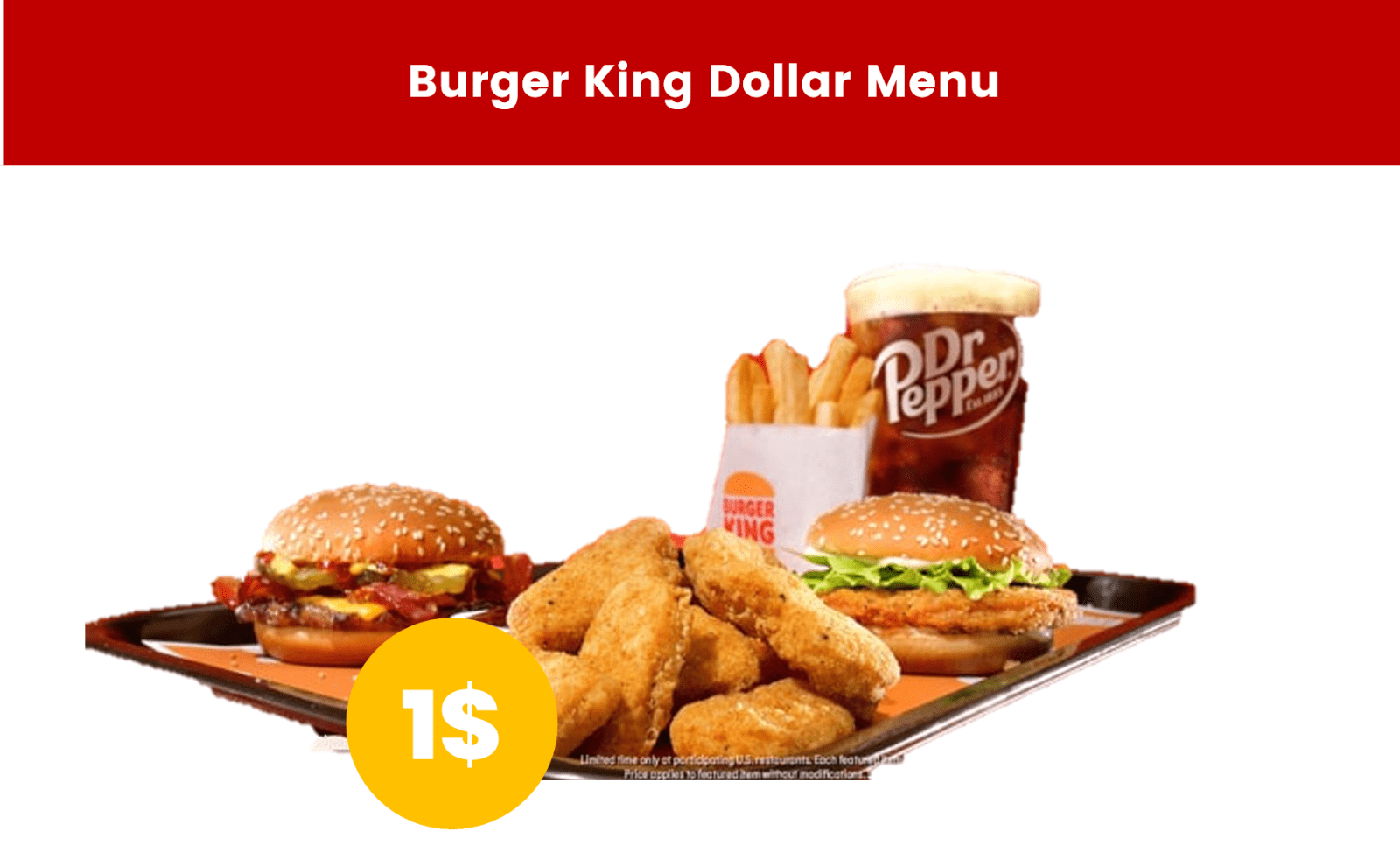 Burger King Dollar Menu
