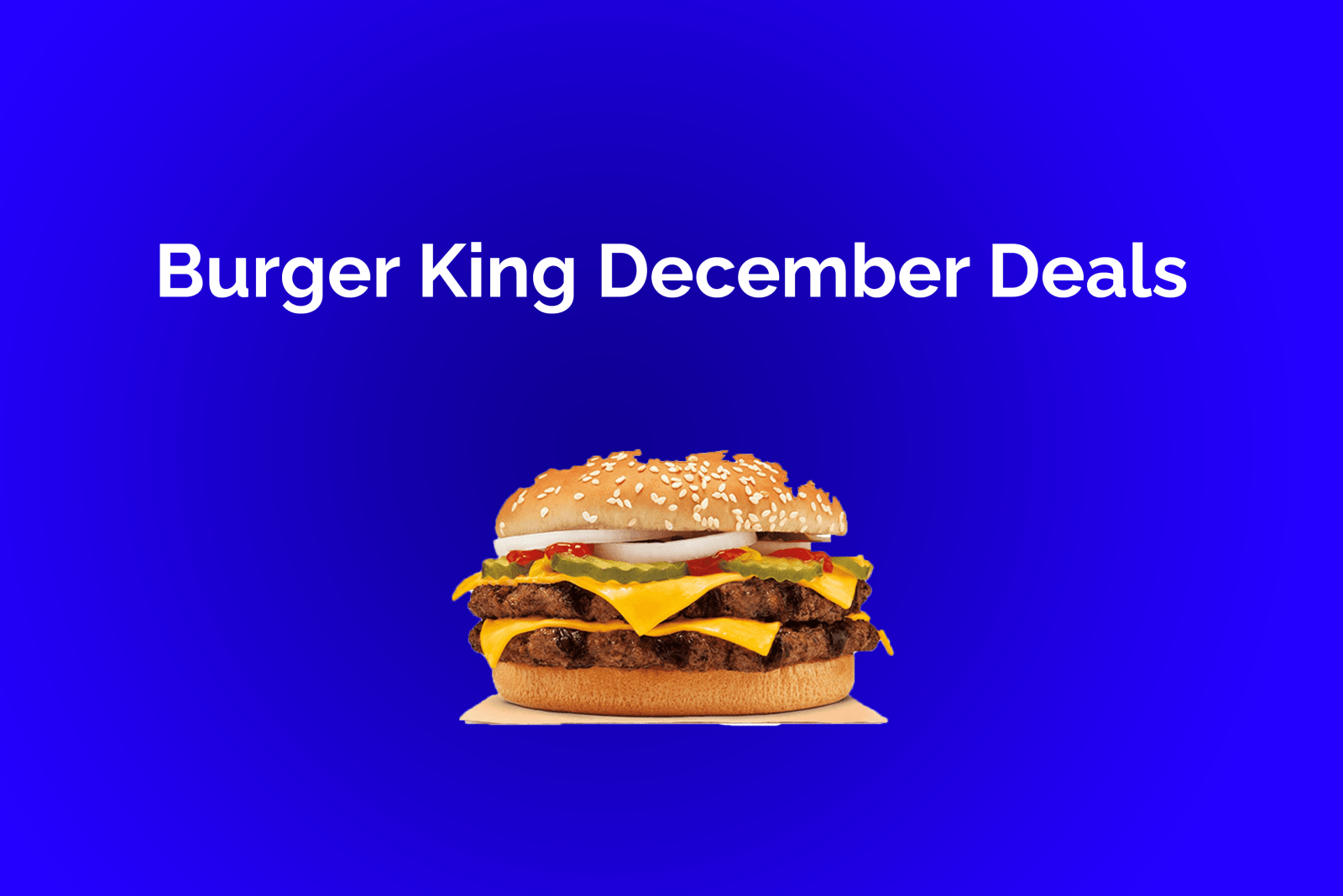 burger king december deals