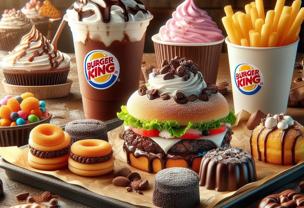Burger King dessert and sweet menu